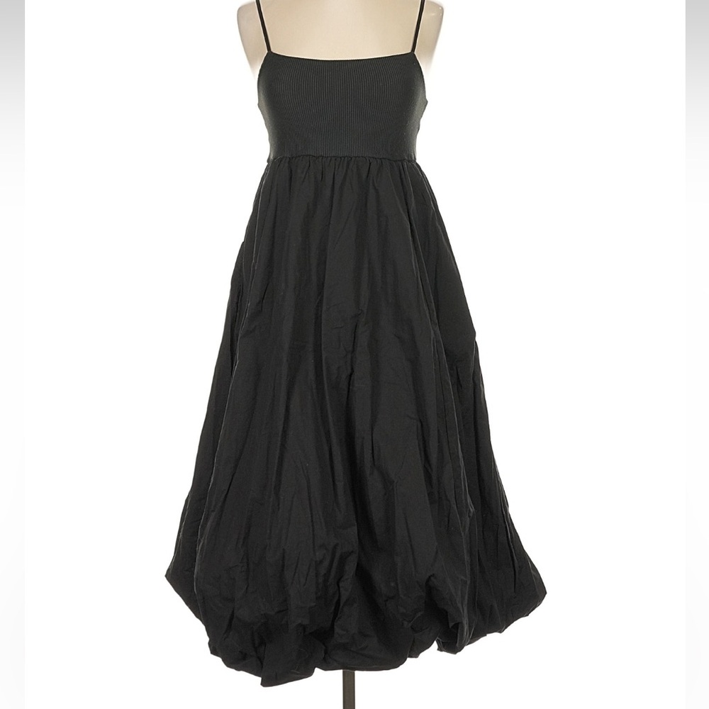 Maeve by Anthropologie Elegant Black Spaghetti Strap Dress